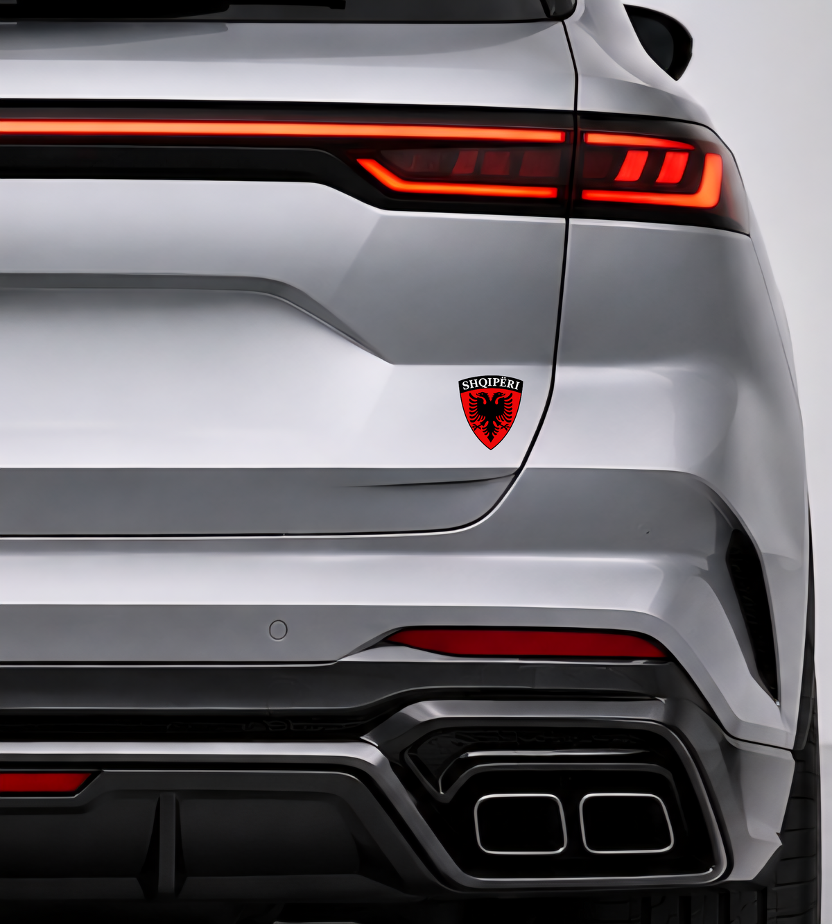 1x Albania Shqiponja Wappen Sticker – Albanien Flagge Emblem Aufkleber 6,0x5,0cm (004)