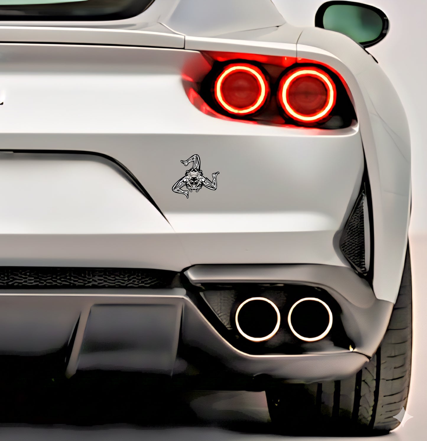 Sizilien Sicilia Sicily Trinacria Triskelion Aufkleber Sticker Adesivo – Auto Laptop Helm – 7,5 × 7,0 cm NR.026