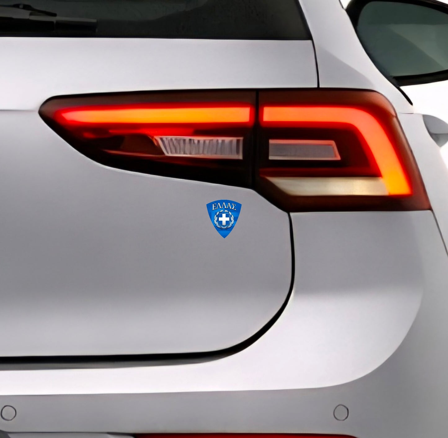 🇬🇷 Griechenland Aufkleber Αυτοκόλλητο Ελλάδας Greece Sticker Flagge Wappen Emblem Auto Helm 4,5x4,8cm NR.113