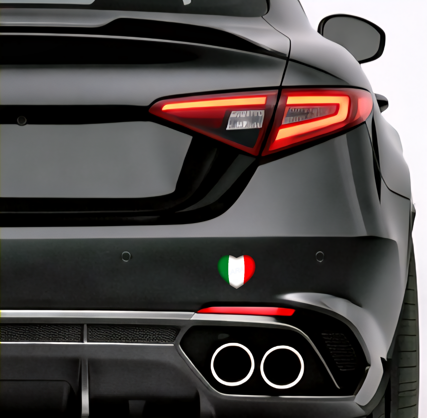 🇮🇹 Italien Aufkleber Herz Italian Sticker Heart Adesivo Cuore Italiano Bandiera Auto Helm 5,0x4,0cm NR.046