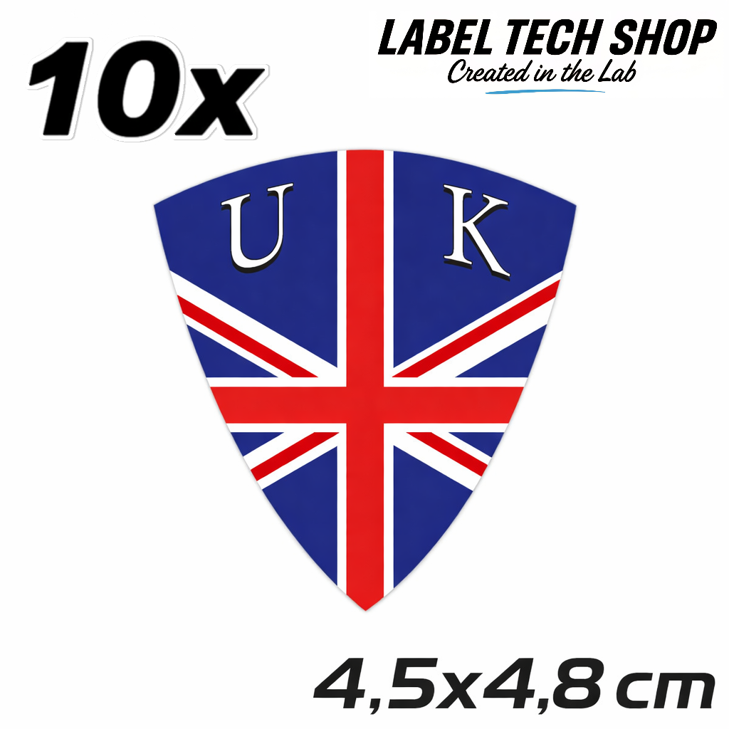 UK United Kingdom Great Britain Wappen Grossbritanien Aufkleber Sticker – Coat of Arms – Auto Laptop Helm – 4,5 × 4,8 cm (104)