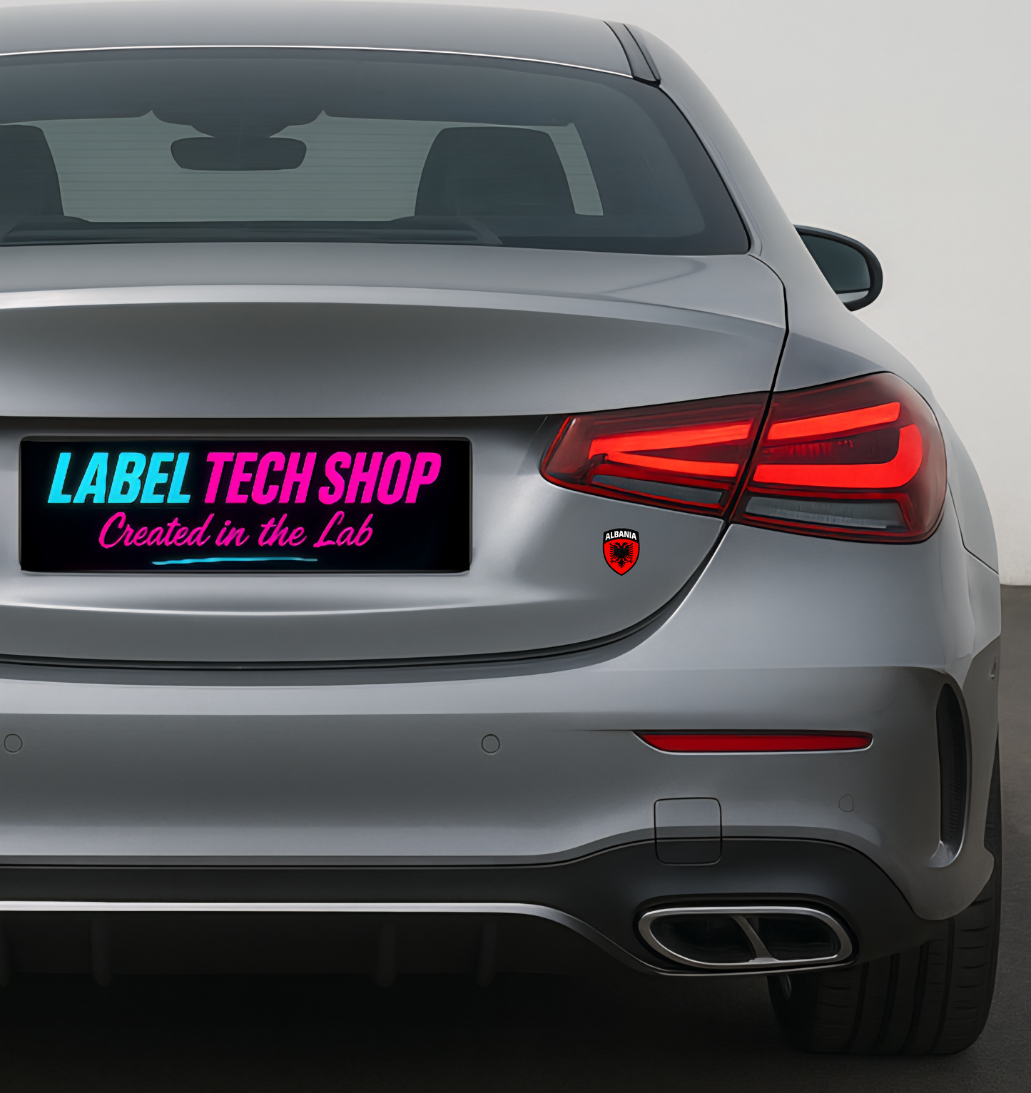 5x Albanien Aufkleber (Klein) Shqipëria Shqiponja  – Albania Flagge Emblem Wappen Sticker 3,5x4,5cm (103)