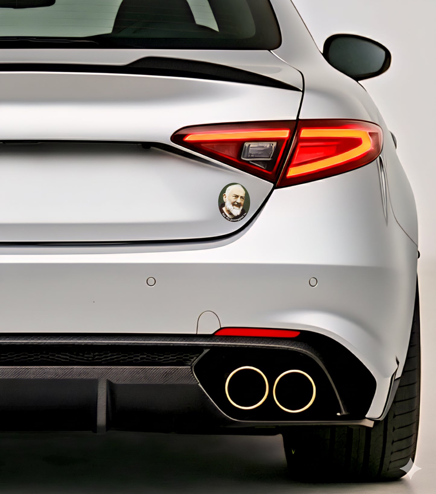 4x Padre Pio Aufkleber Sticker Außenklebend Katholisch Catholic 4,5x5,0 cm (027)