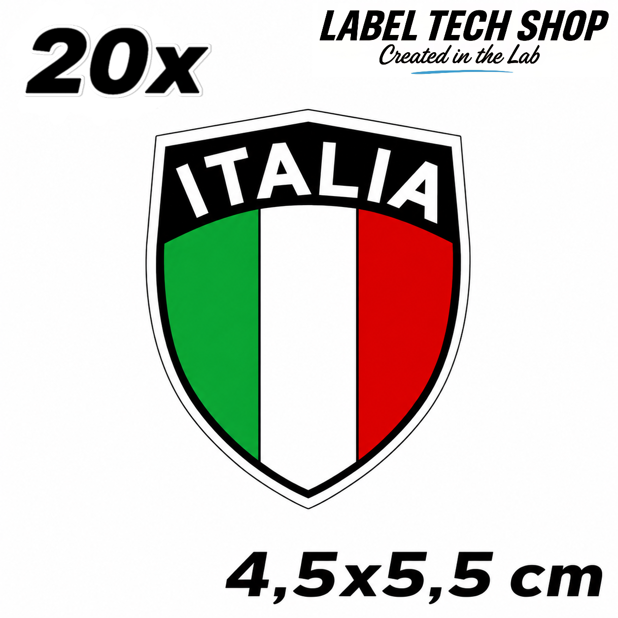🇮🇹 Italien Italia Italy Wappen Flagge Adesivo Sticker Aufkleber Auto Motorrad Helm Laptop 4,5x5,5cm NR.032