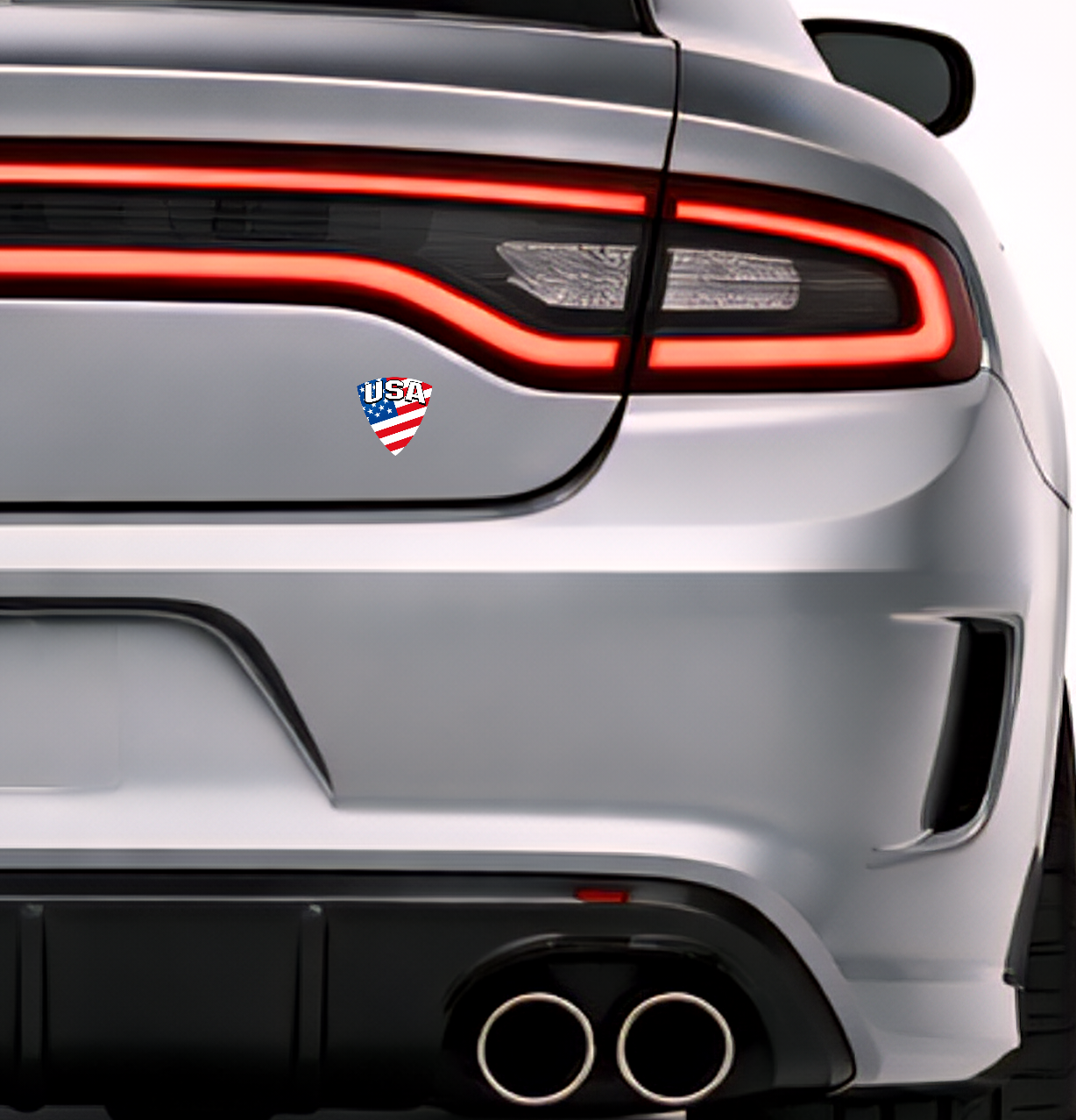 America Amerika Aufkleber Sticker – USA Flag Flagge Wappen Emblem – Auto Laptop Helm Geschenk – 4,5 × 4,8 cm (118)