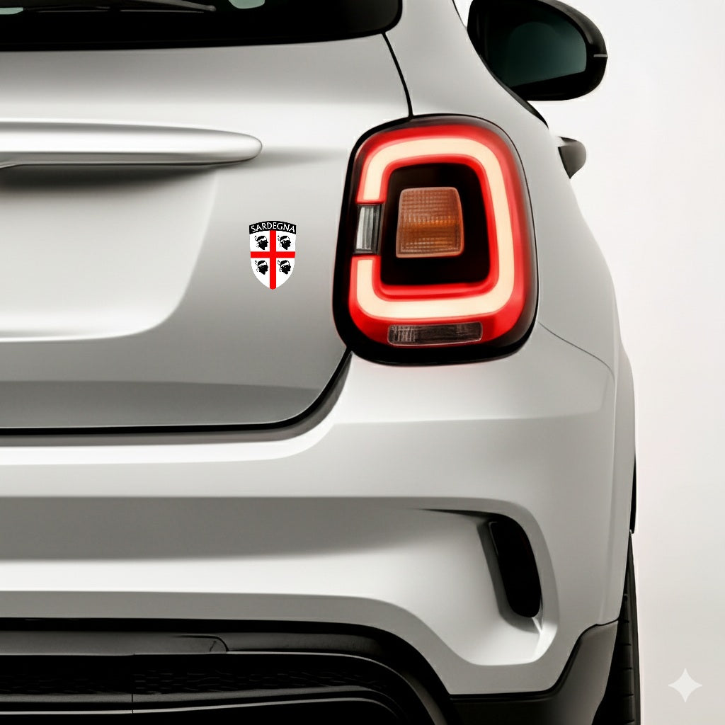 Sardegna Sardinien Sardinia Aufkleber Adesivo Sticker Quattro Mori Flagge Wappen Emblem Auto Helm 3,5x5,5cm NR.015