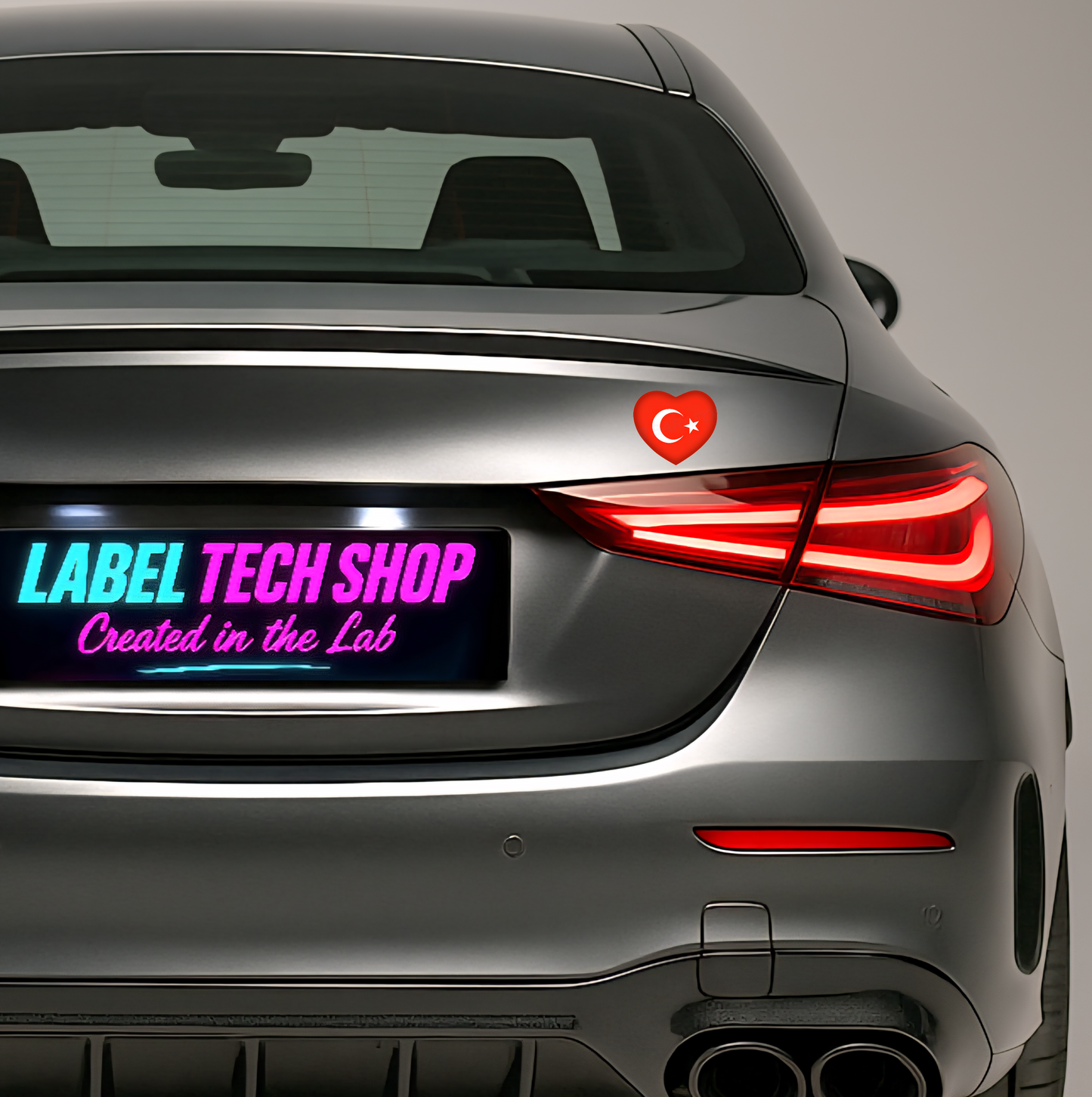 4x Türkei Aufkleber Türkiye Turkey Bayrak Flagge Herz Sticker 5,0x4,5cm (044)