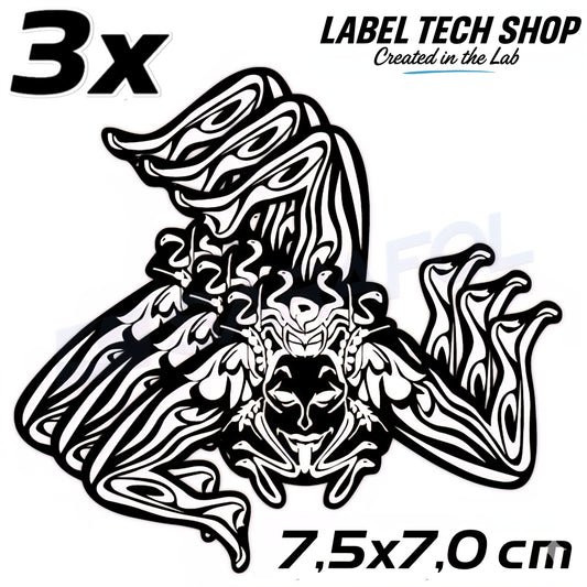 3x Sizilien Trinacria Aufkleber White Black – Sicilia Sicily Sticker 7,5x7,0cm (026)