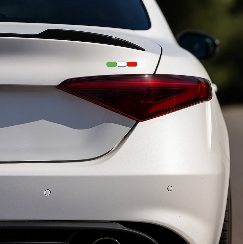 8x Italia/Italien Aufkleber Flagge 6×1 cm Italien Streifen Adesivo Sticker 037