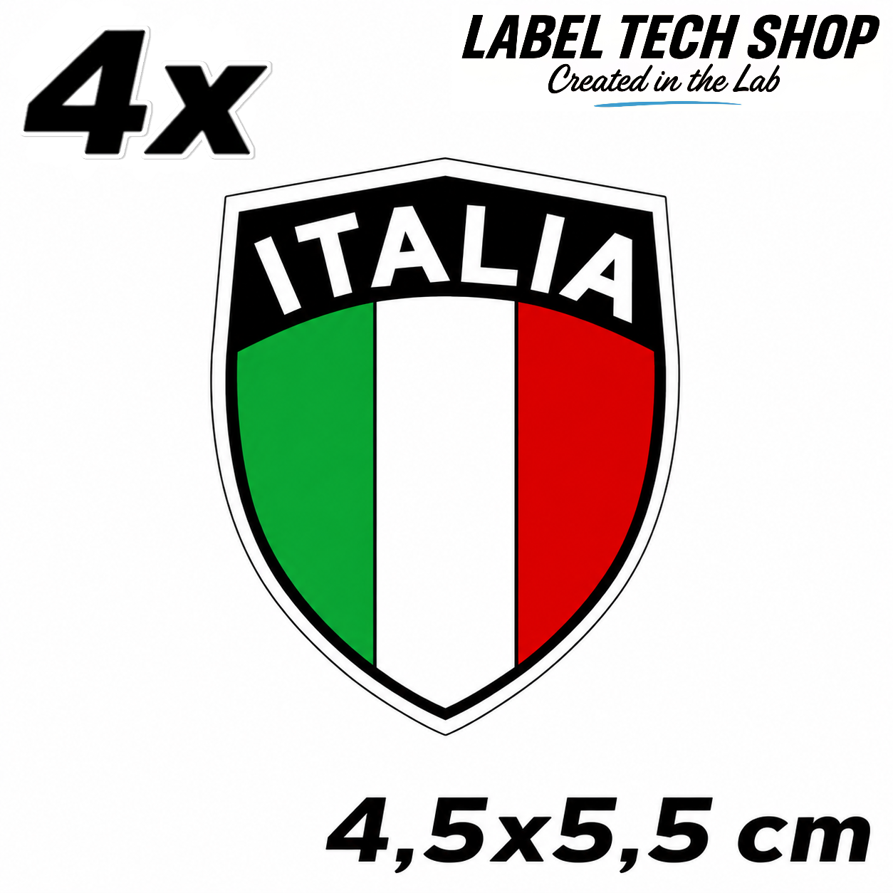 🇮🇹 Italien Italia Italy Wappen Flagge Adesivo Sticker Aufkleber Auto Motorrad Helm Laptop 4,5x5,5cm NR.032
