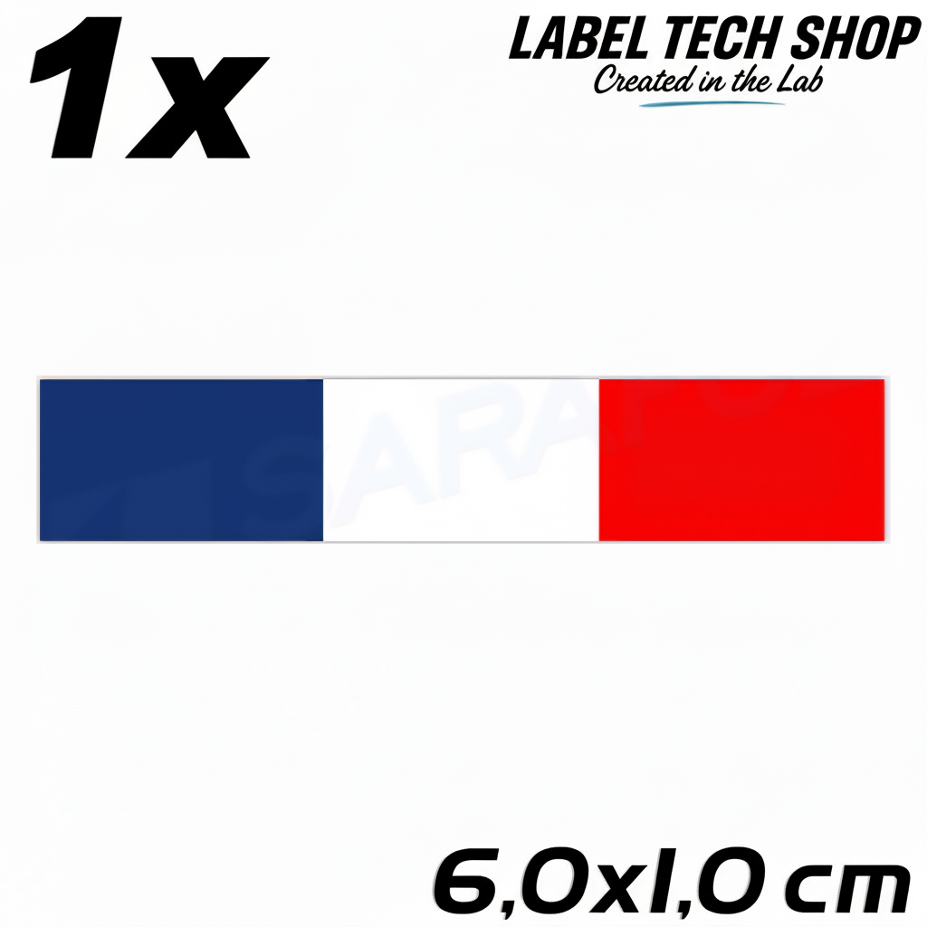 1x Frankreich Aufkleber France Francia Flagge Sticker 6,0x1,0cm (039)