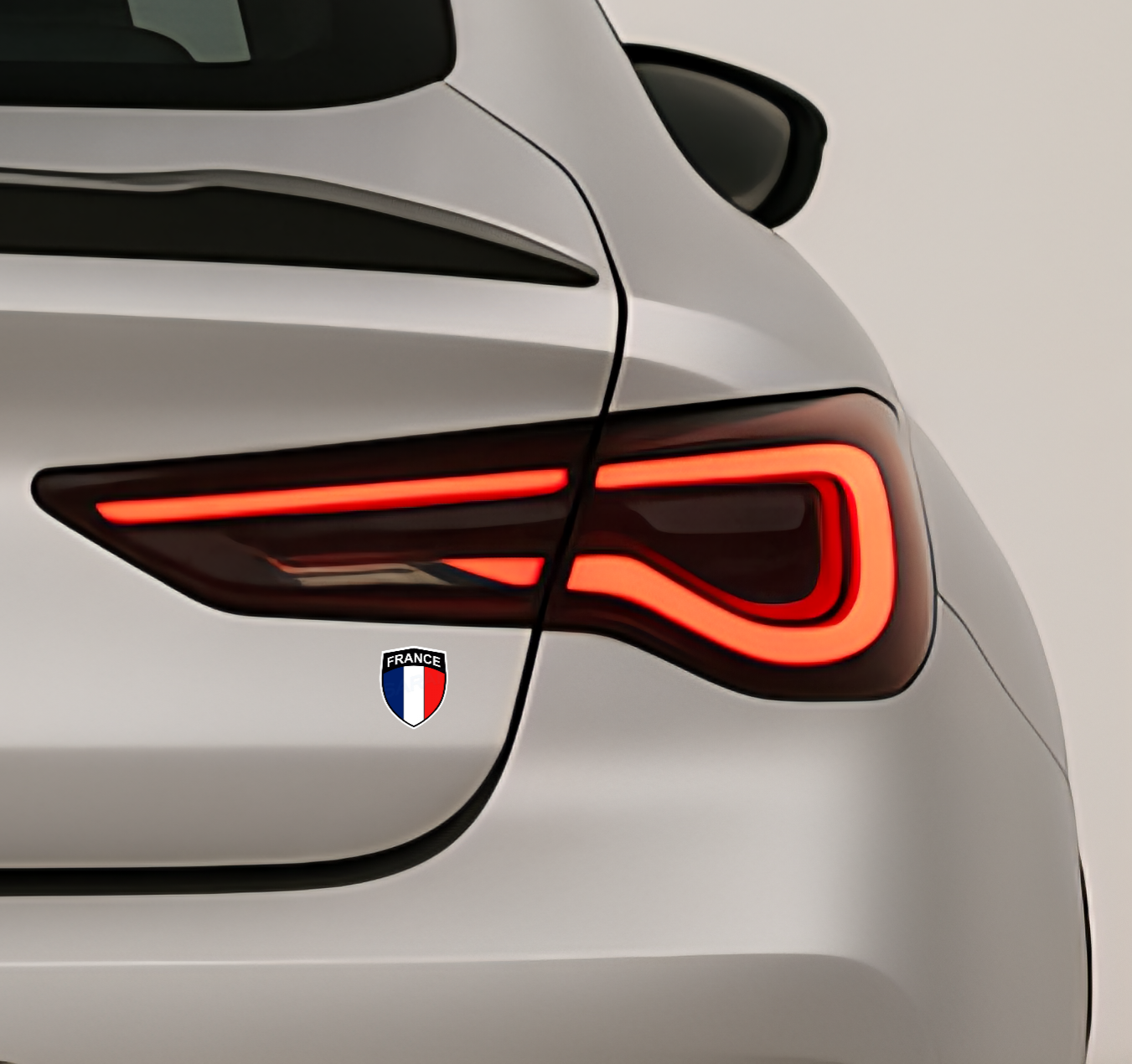 2x Frankreich Aufkleber France Francia Flagge Sticker 3,5x4,5cm (035)