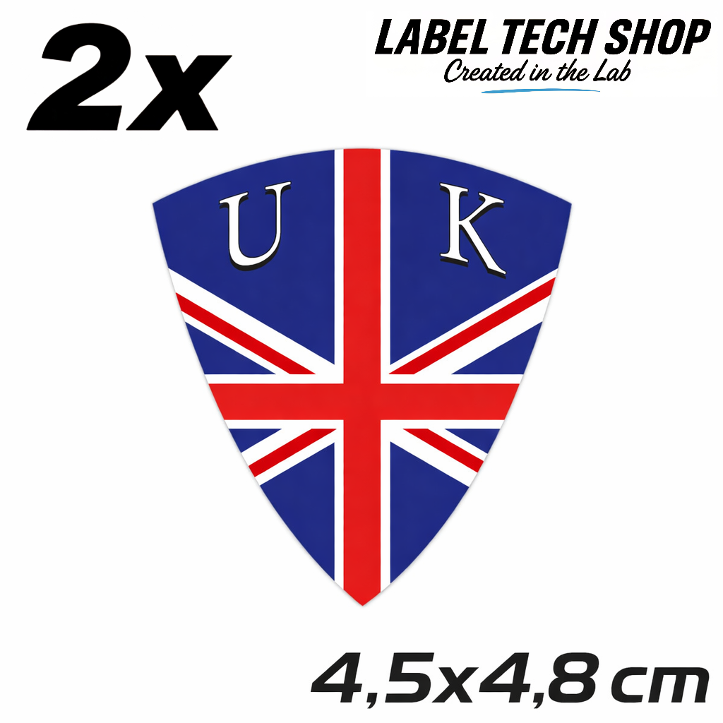 UK United Kingdom Great Britain Wappen Grossbritanien Aufkleber Sticker – Coat of Arms – Auto Laptop Helm – 4,5 × 4,8 cm (104)