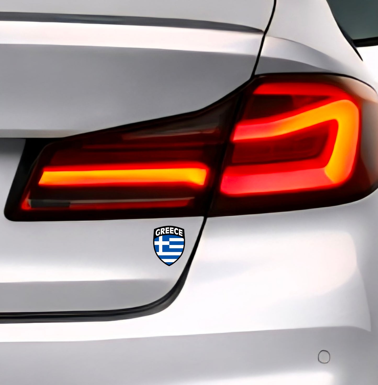 🇬🇷 Griechenland Aufkleber Αυτοκόλλητο Ελλάδας Greece Sticker Flagge Wappen Emblem Auto Helm 4,5x5,8cm NR.109