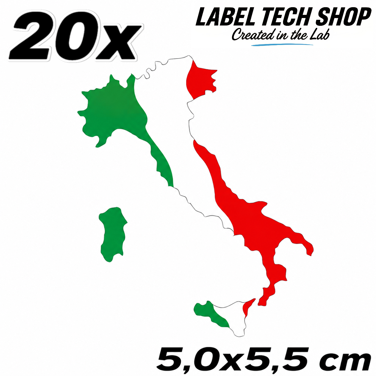 🇮🇹 Italien Italia Italy Stiefel Flagge Adesivo Sticker Aufkleber Auto Motorrad Helm Laptop 5,0x5,5cm