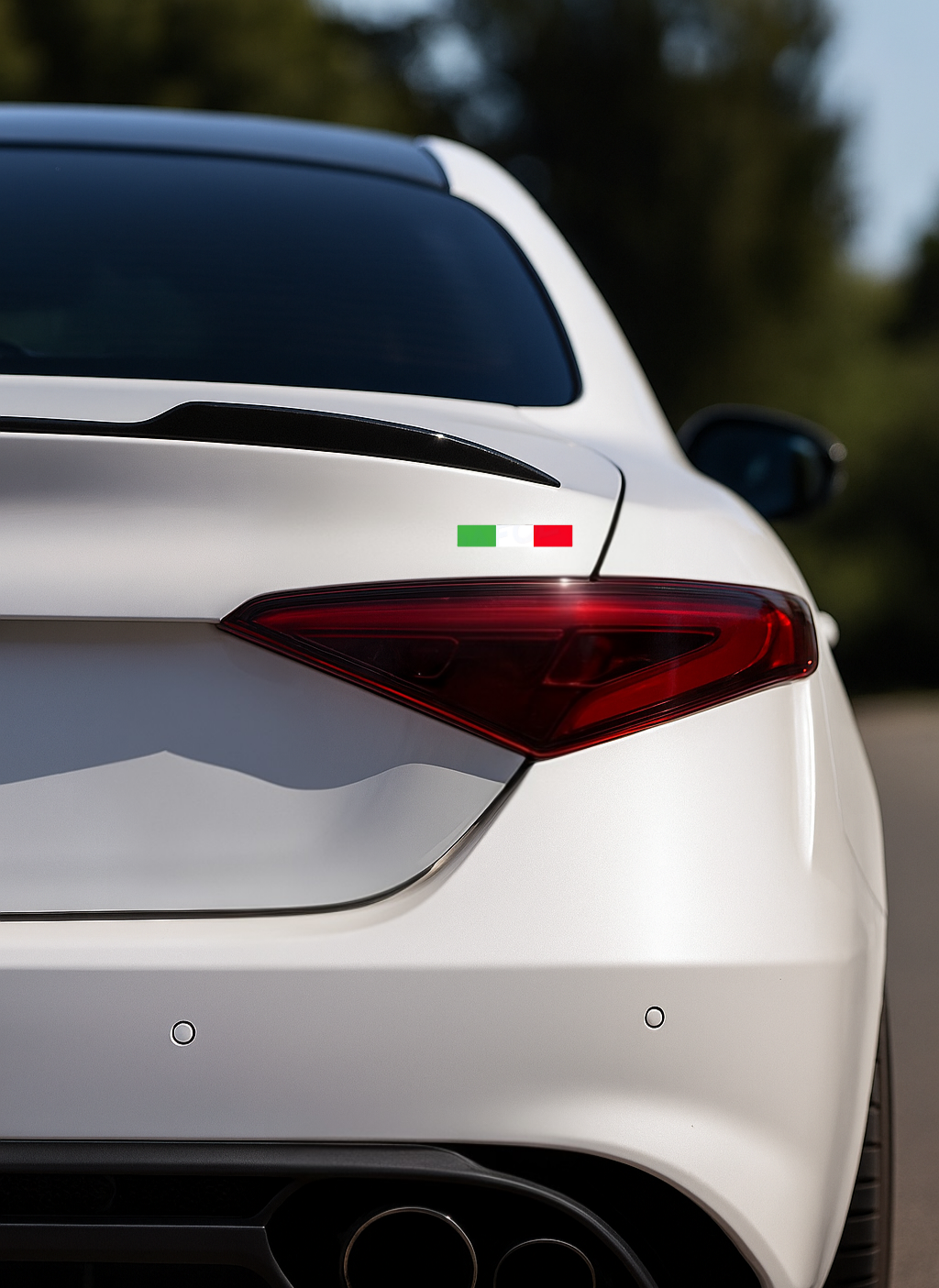 100x Italia/Italien Aufkleber Flagge 6×1 cm Italien Streifen Adesivo Sticker 036