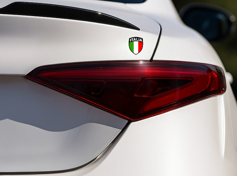 6x Italien Aufkleber 107 Wappen Emblem  Flagge Italia Adesivo Sticker 4,5x5,5cm