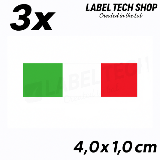 3x Italien Aufkleber Flagge 4×1cm Flagge Italien Adesivo Sticker 097
