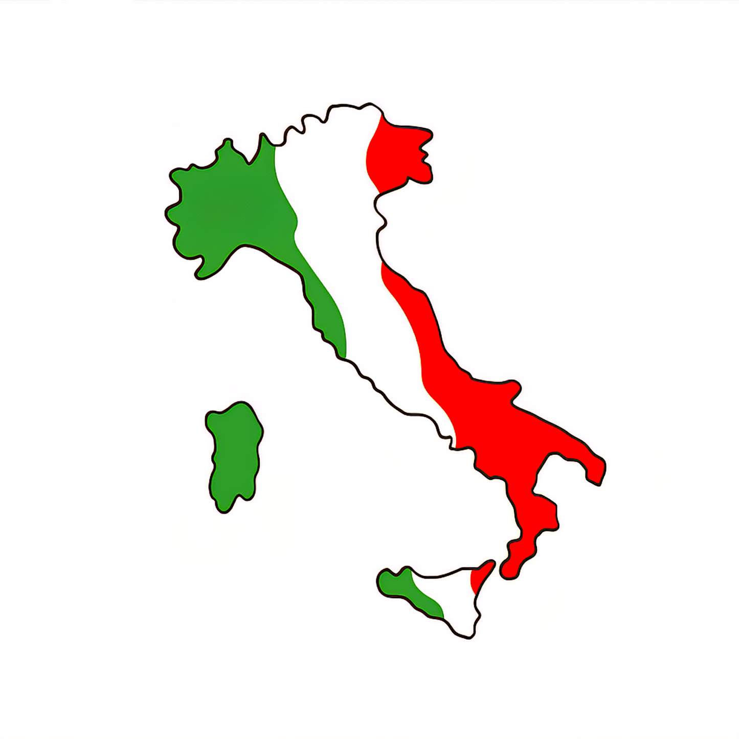 1x Italia/Italien Aufkleber Stiefel 5×5,5cm Flagge Italien Adesivo Sticker 032