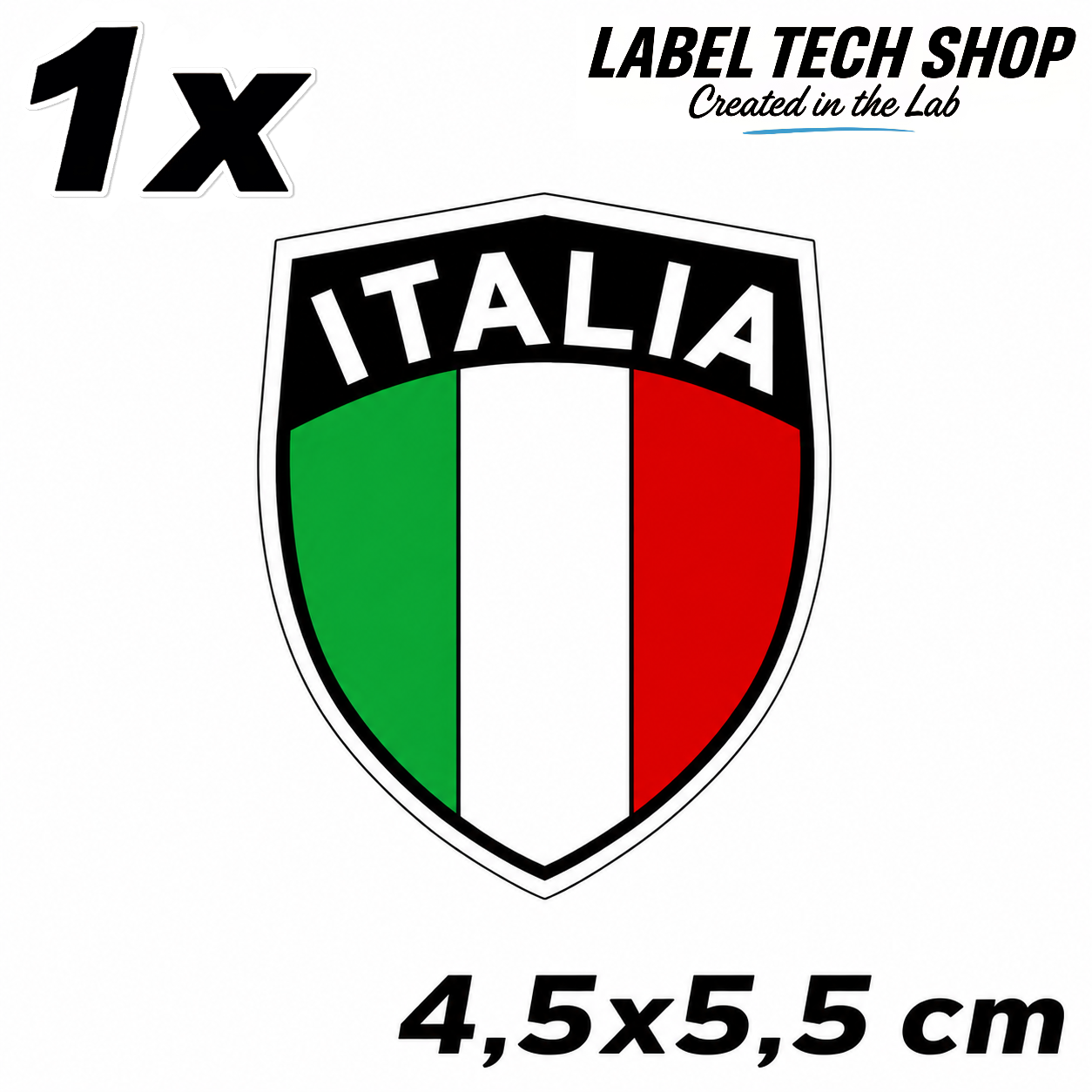 🇮🇹 Italien Italia Italy Wappen Flagge Adesivo Sticker Aufkleber Auto Motorrad Helm Laptop 4,5x5,5cm NR.032