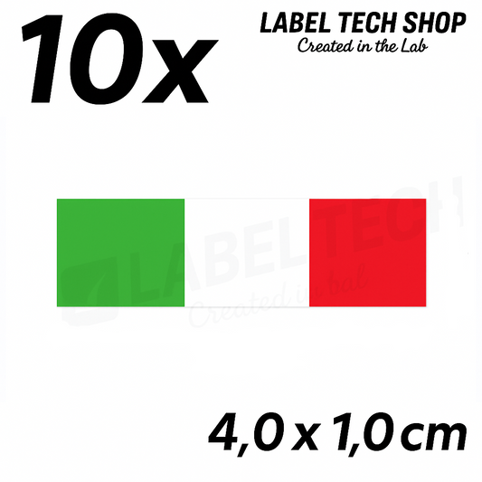 10x Italien Aufkleber Flagge 4×1cm Flagge Adesivo Italiano Sticker 097