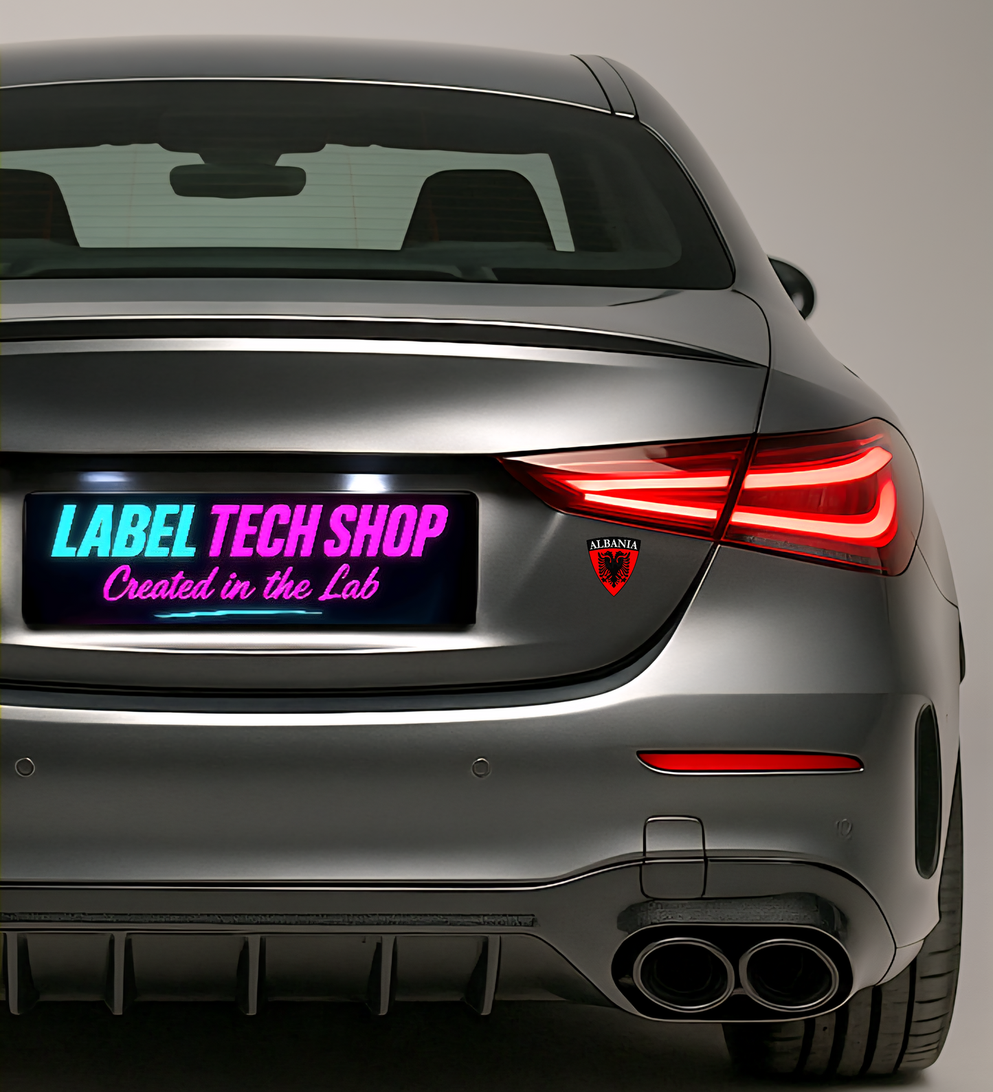 8x Albania Shqiponja Wappen Sticker – Albanien Flagge Emblem Aufkleber 5,0x5,5cm (004)