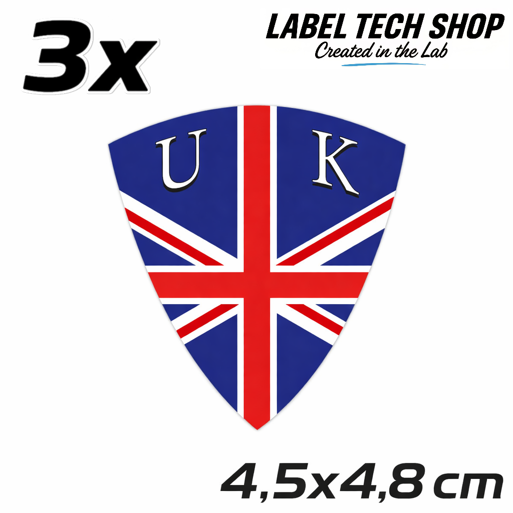 UK United Kingdom Great Britain Wappen Grossbritanien Aufkleber Sticker – Coat of Arms – Auto Laptop Helm – 4,5 × 4,8 cm (104)