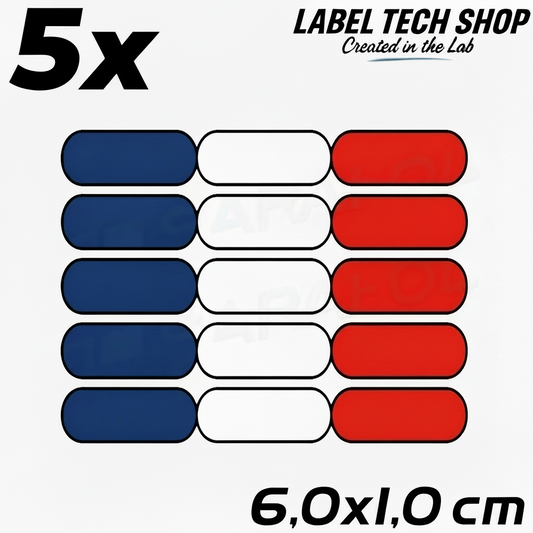 5x Frankreich Aufkleber France Francia Flagge Sticker 6,0x1,0cm (038)