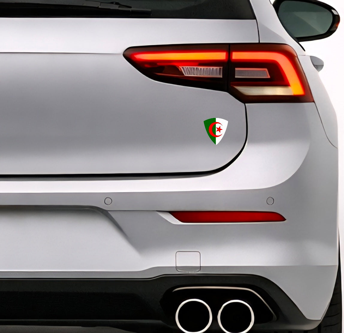 Algerien Algeria الجزائر Aufkleber Sticker ملصق – Flag Flagge Wappen Emblem – Auto Laptop Helm Geschenk – 4,5 × 5,0 cm (121)