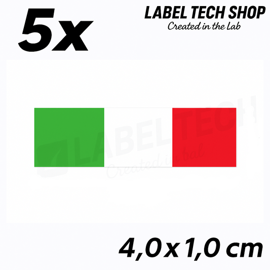 5x Italien Aufkleber Flagge 4×1cm Flagge Adesivo Italiano Sticker 097