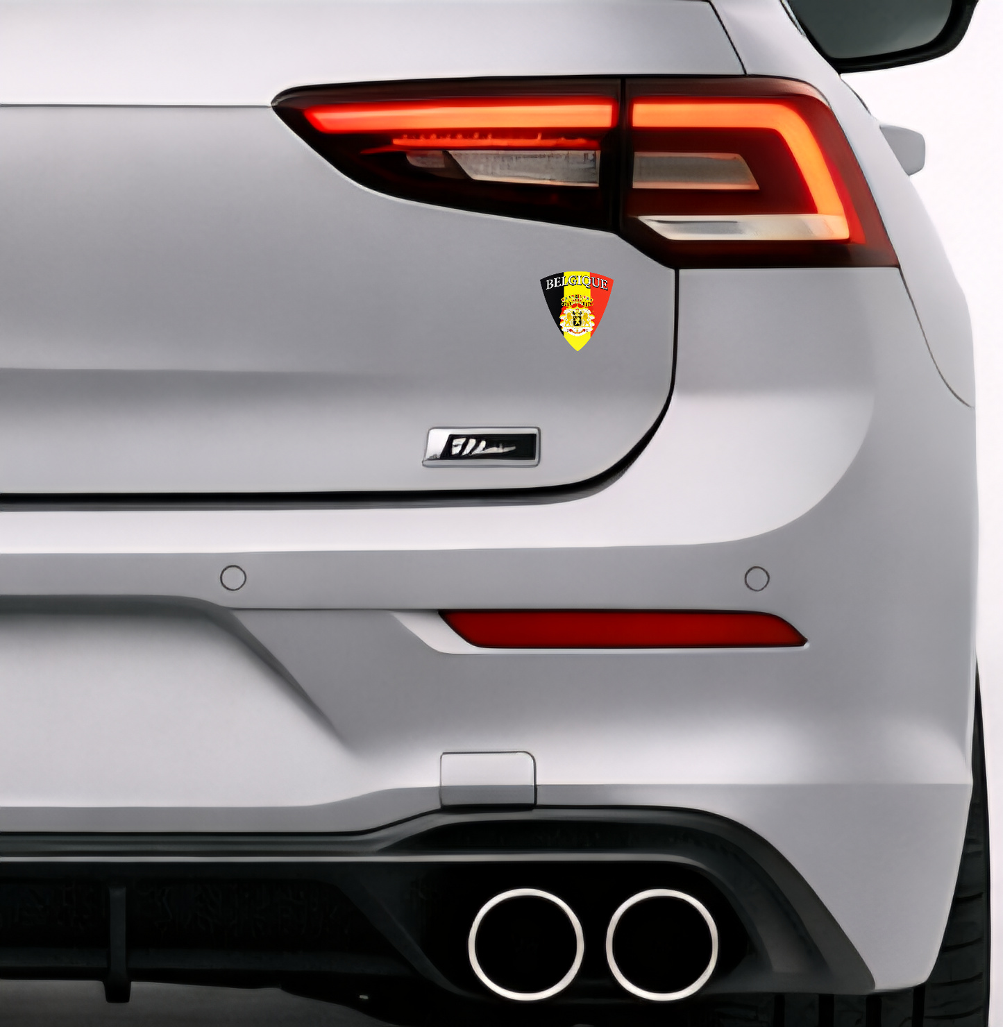 Belgien Belgique Belgium Wappen Aufkleber Sticker Autocollant – Coat of Arms – Auto Laptop Helm – 4,5 × 4,8 cm (112)