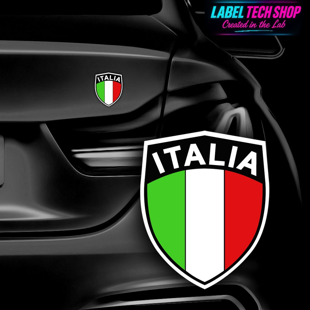 10x Italia/Italien Aufkleber Scudo 4,5×5,5cm Flagge Italien Adesivo Sticker 033
