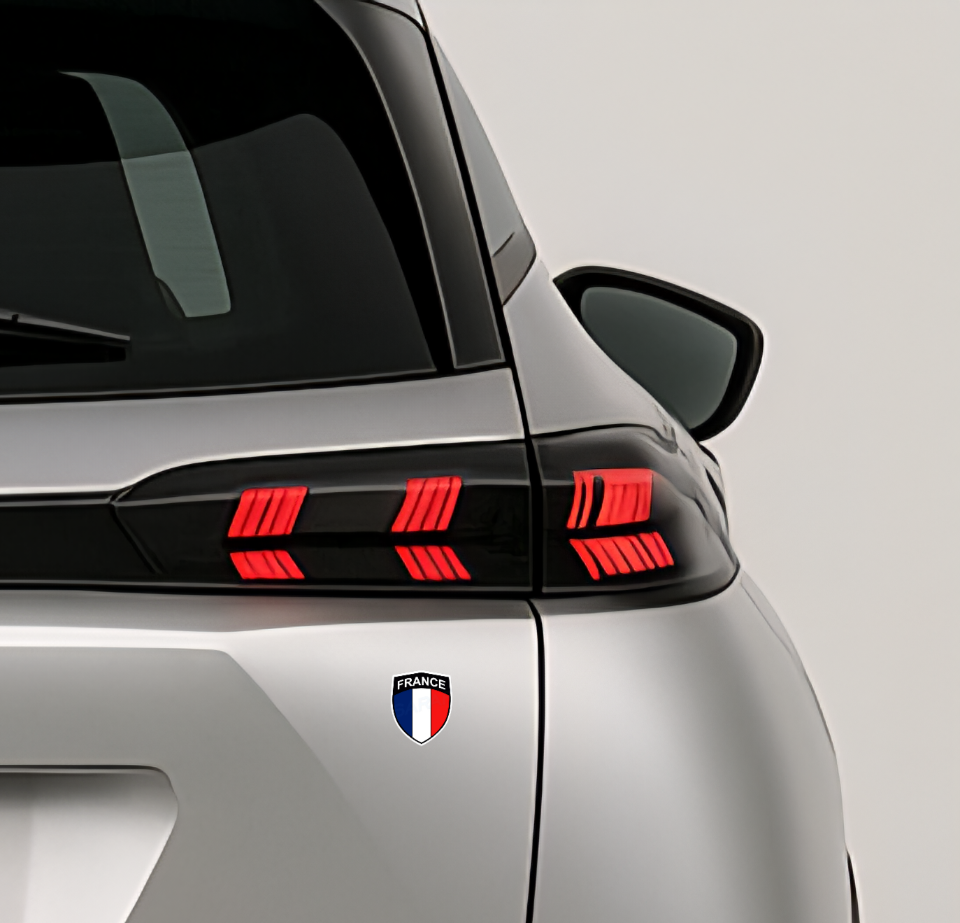 2x Frankreich Aufkleber France Francia Flagge Sticker 3,5x4,5cm (035)