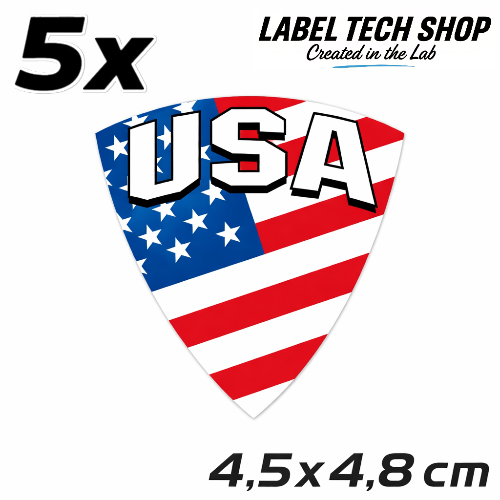 America Amerika Aufkleber Sticker – USA Flag Flagge Wappen Emblem – Auto Laptop Helm Geschenk – 4,5 × 4,8 cm (118)