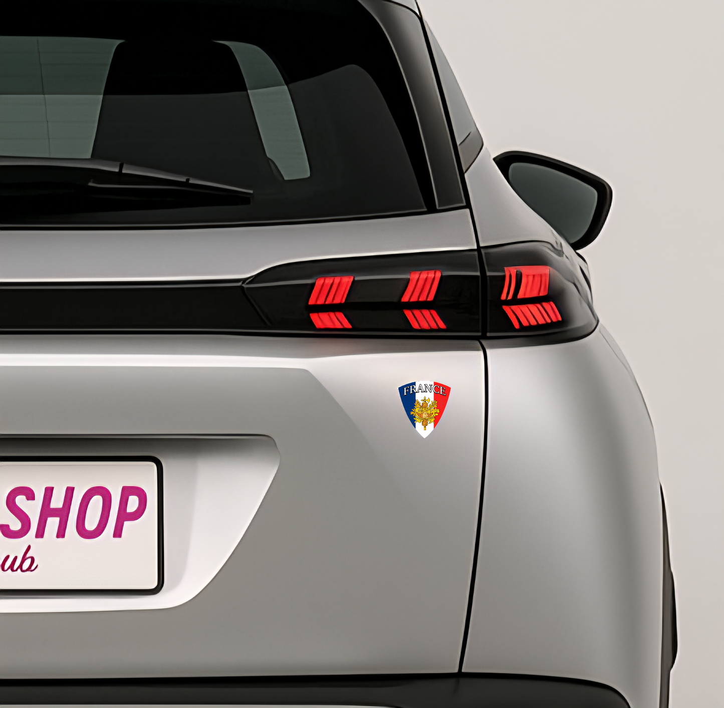 1x Frankreich Aufkleber France Francia Flagge Sticker 3,5x4,5cm (003)