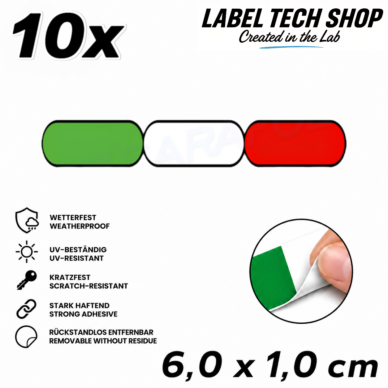 🇮🇹 Italien Aufkleber Italian Sticker Adesivo Italiano Bandiera Italiana Motorrad Auto Helm 6,0x1,0cm NR.037
