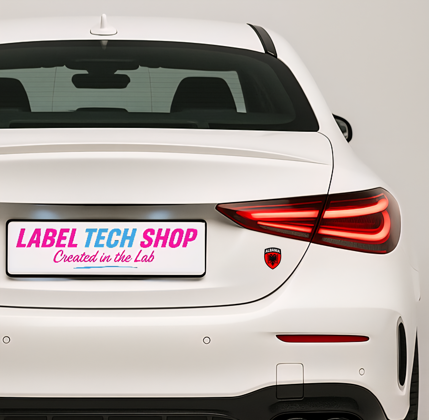 5x Albanien Aufkleber (Klein) Shqipëria Shqiponja  – Albania Flagge Emblem Wappen Sticker 3,5x4,5cm (103)