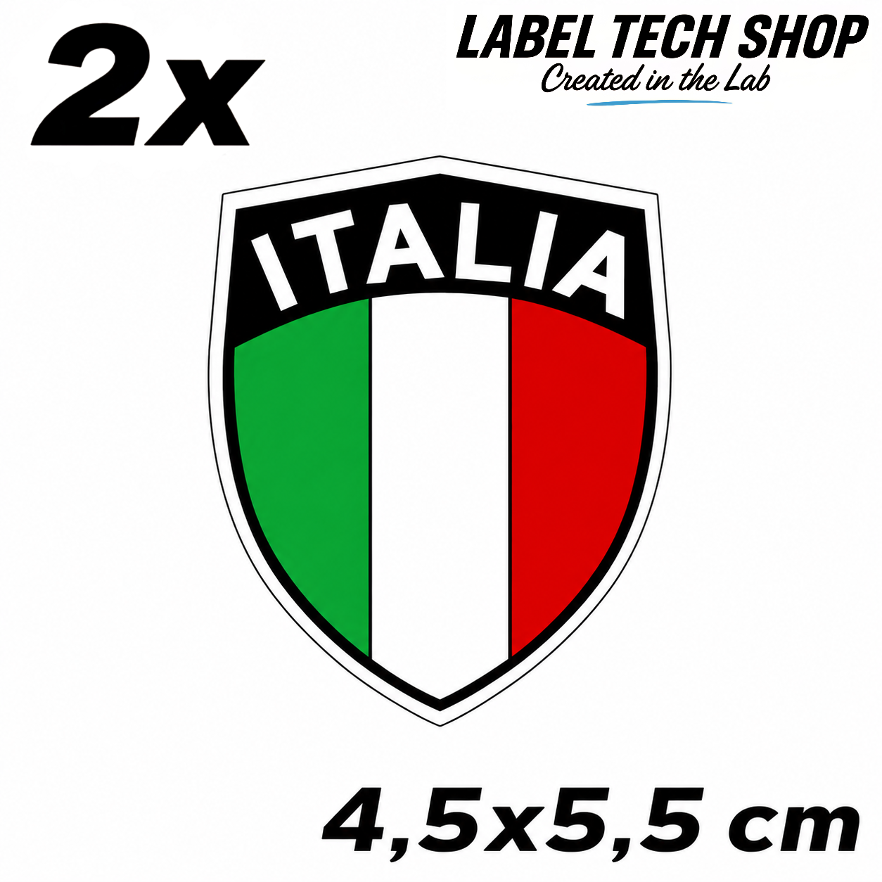 🇮🇹 Italien Italia Italy Wappen Flagge Adesivo Sticker Aufkleber Auto Motorrad Helm Laptop 4,5x5,5cm NR.032