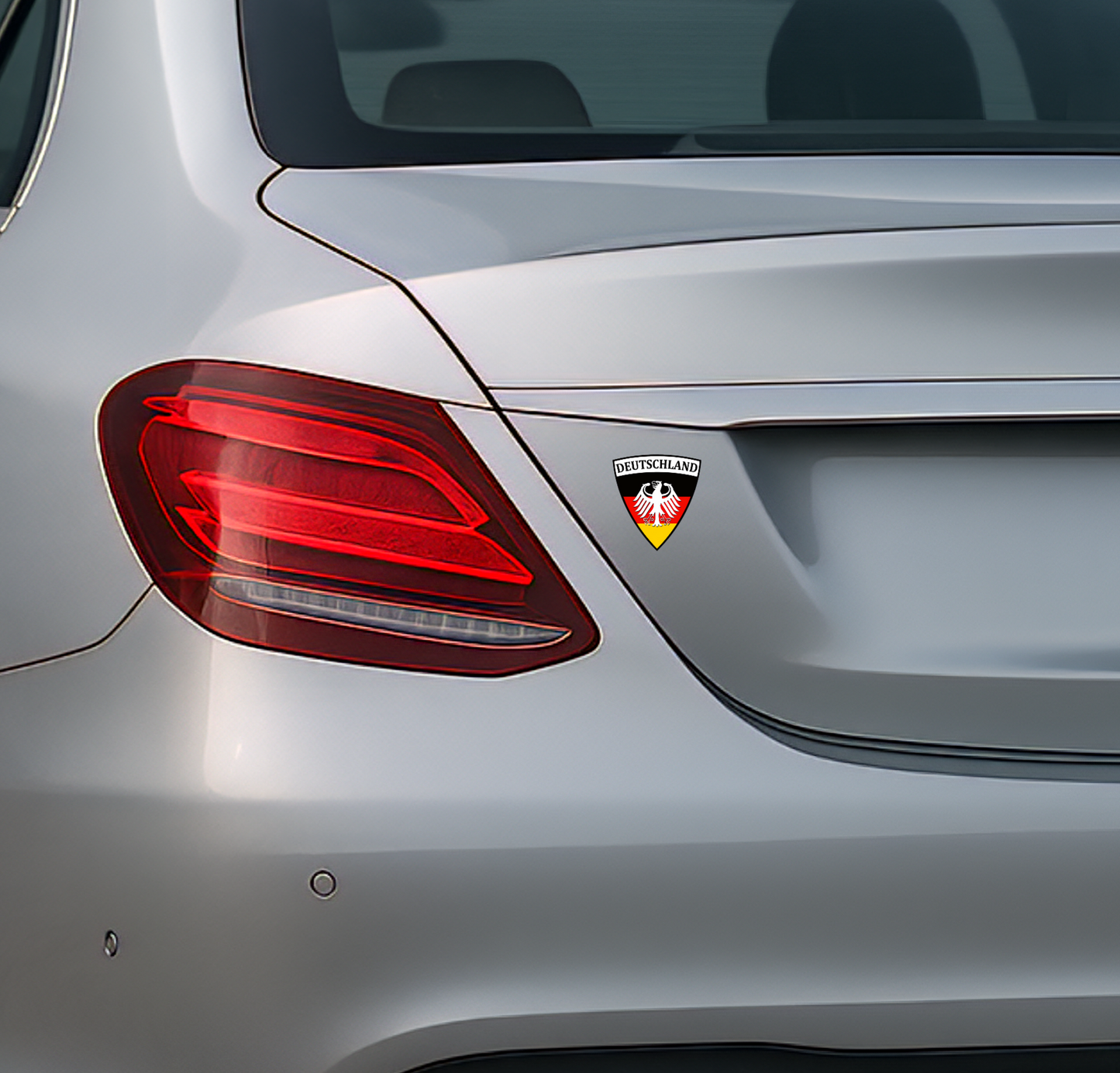 Deutschland Emblem Aufkleber (022) – 5,0 x 5,5 cm – Germany Adler Wappen Sticker