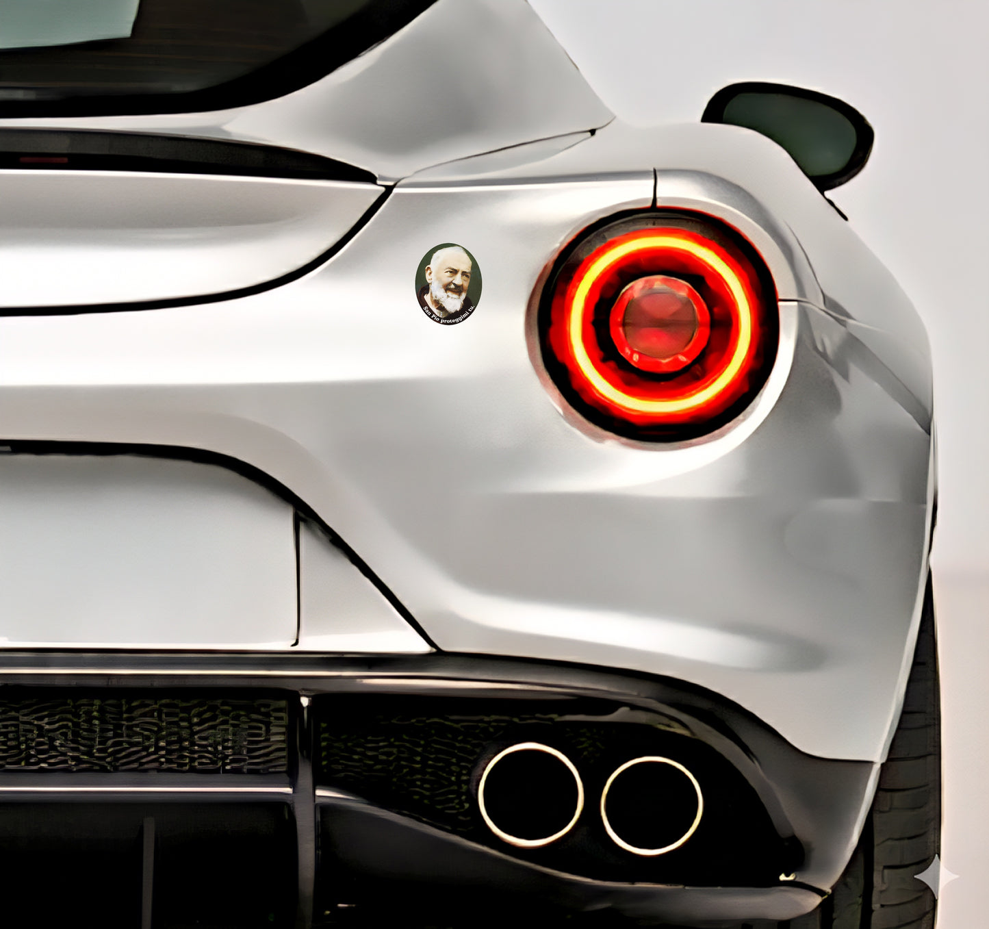 4x Padre Pio Aufkleber Sticker Außenklebend Katholisch Catholic 4,5x5,0 cm (027)