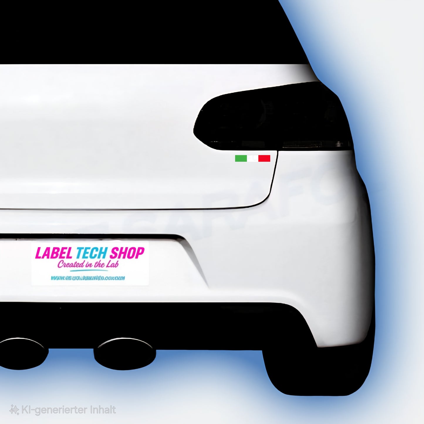 100x Italia/Italien Aufkleber Flagge 6×1 cm Italien Streifen Adesivo Sticker 036