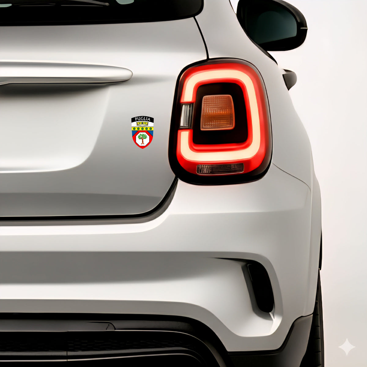 Apulien Puglia Pugliese Aufkleber Adesivo Sticker Bari Foggia Flagge Wappen Emblem Auto Helm 3,5x5,5cm NR.012