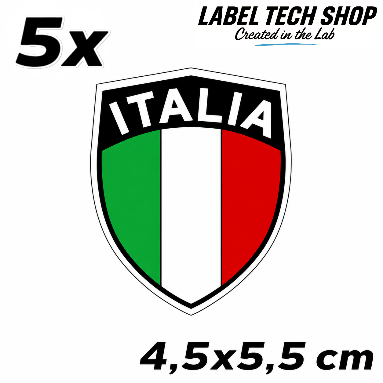 🇮🇹 Italien Italia Italy Wappen Flagge Adesivo Sticker Aufkleber Auto Motorrad Helm Laptop 4,5x5,5cm NR.032