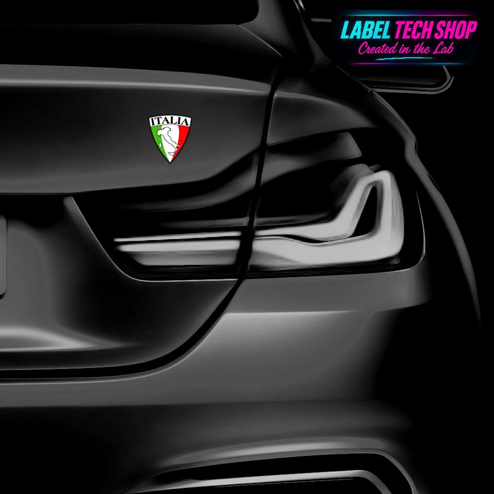 2x Italien/Italia Aufkleber 5×5,5cm Emblem Italien Flagge Adesivo Sticker 001