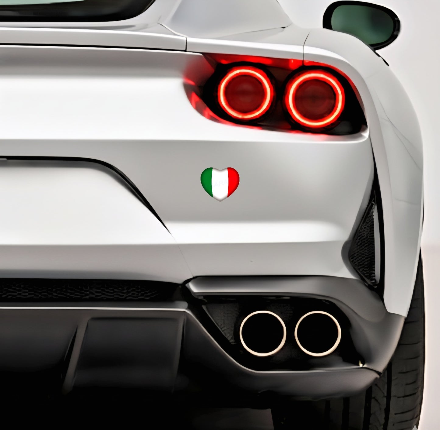 🇮🇹 Italien Aufkleber Herz Italian Sticker Heart Adesivo Cuore Italiano Bandiera Auto Helm 5,0x4,0cm NR.046