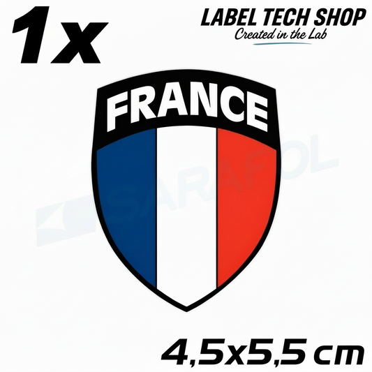 1x Frankreich Aufkleber France Francia Flagge Sticker 4,5x5,5cm (040)