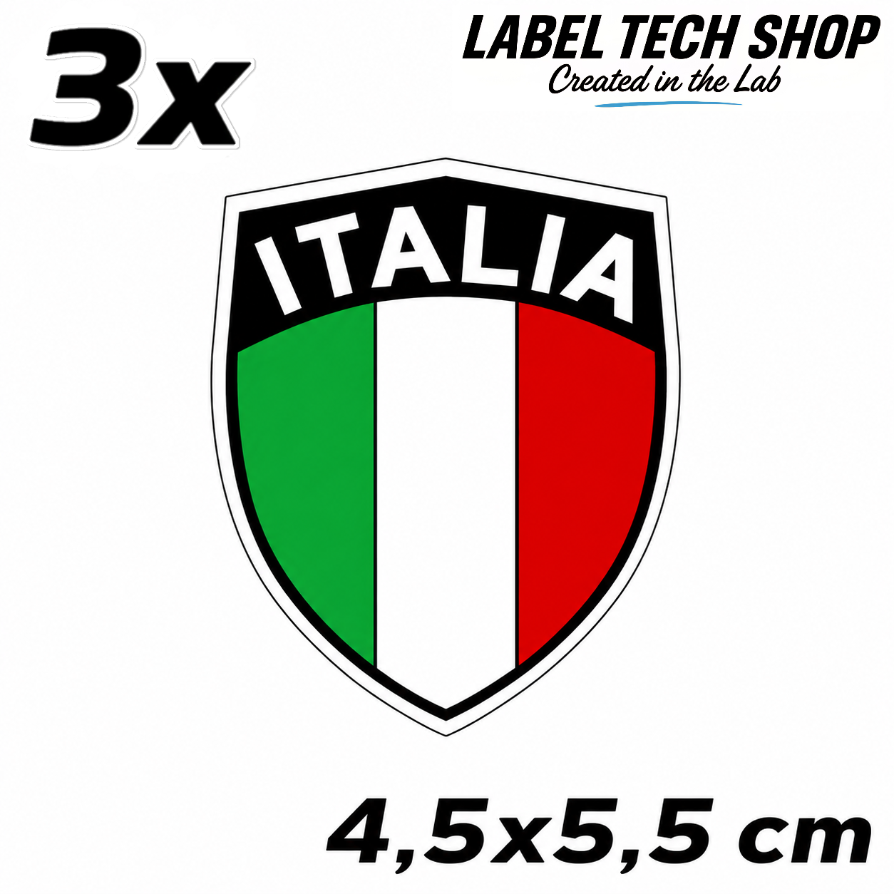 🇮🇹 Italien Italia Italy Wappen Flagge Adesivo Sticker Aufkleber Auto Motorrad Helm Laptop 4,5x5,5cm NR.032