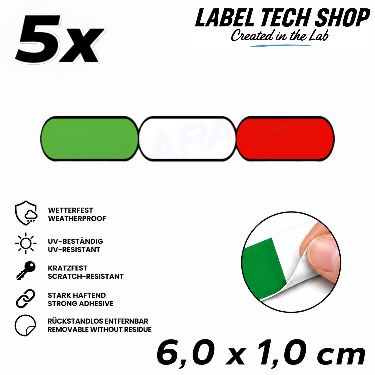 🇮🇹 Italien Aufkleber Italian Sticker Adesivo Italiano Bandiera Italiana Motorrad Auto Helm 6,0x1,0cm NR.037