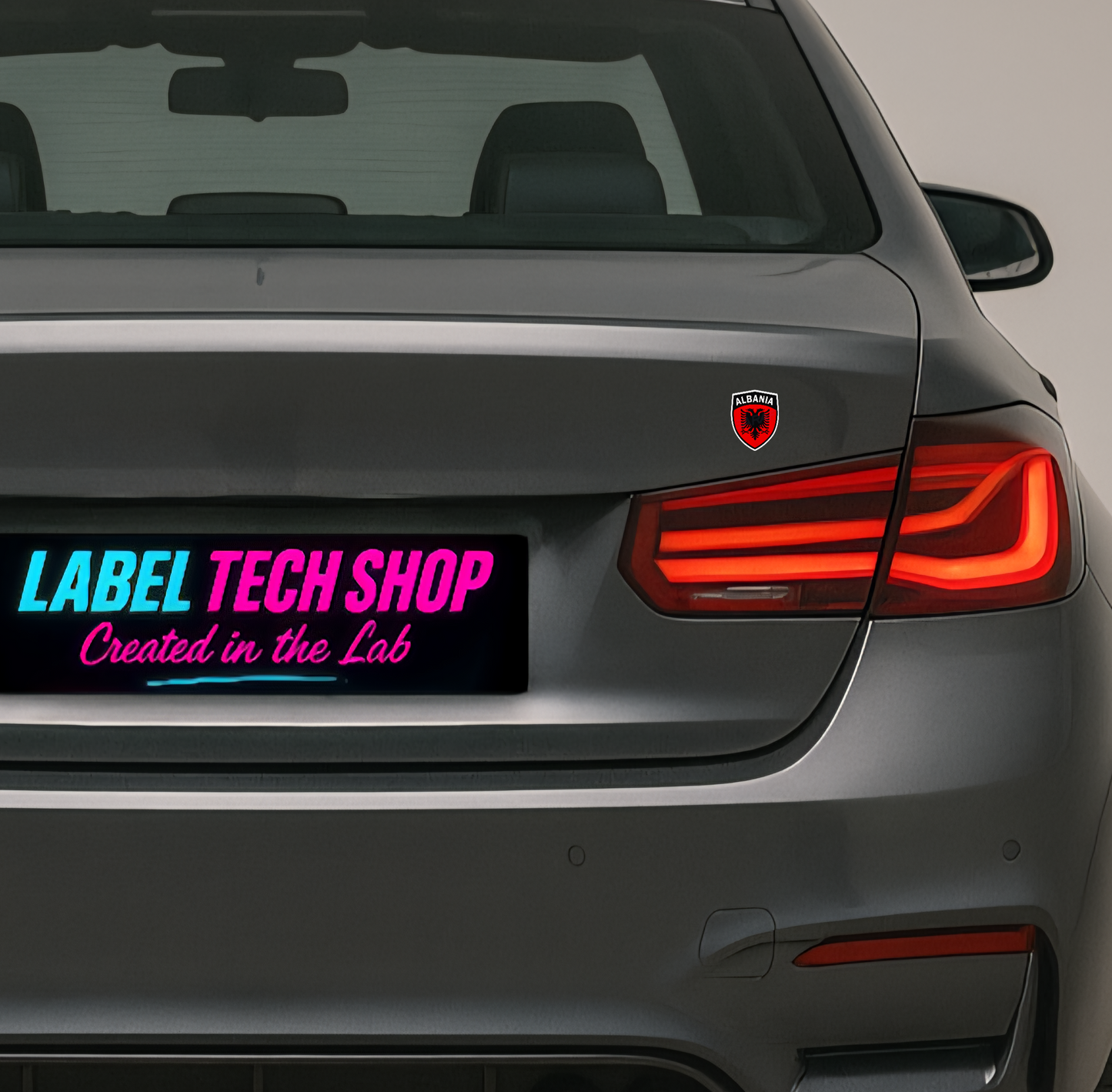 5x Albanien Aufkleber Klein Shqipëria Shqiponja  – Albania Flagge Emblem Wappen Sticker 3,5x4,5cm (108)