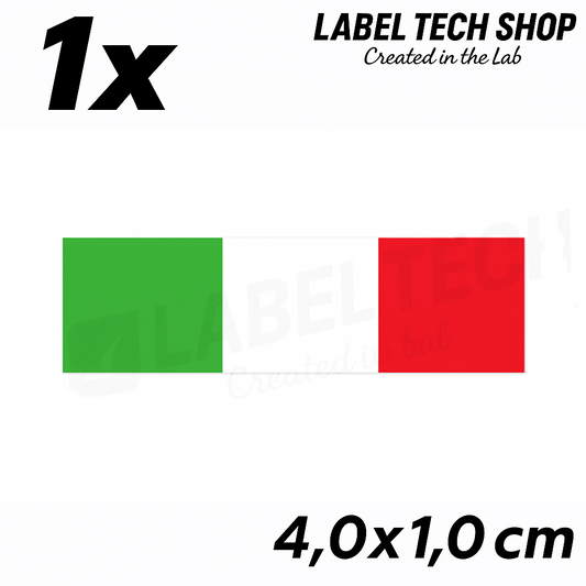 1x Italien Aufkleber Flagge 4×1cm Flagge Italien Adesivo Sticker 097
